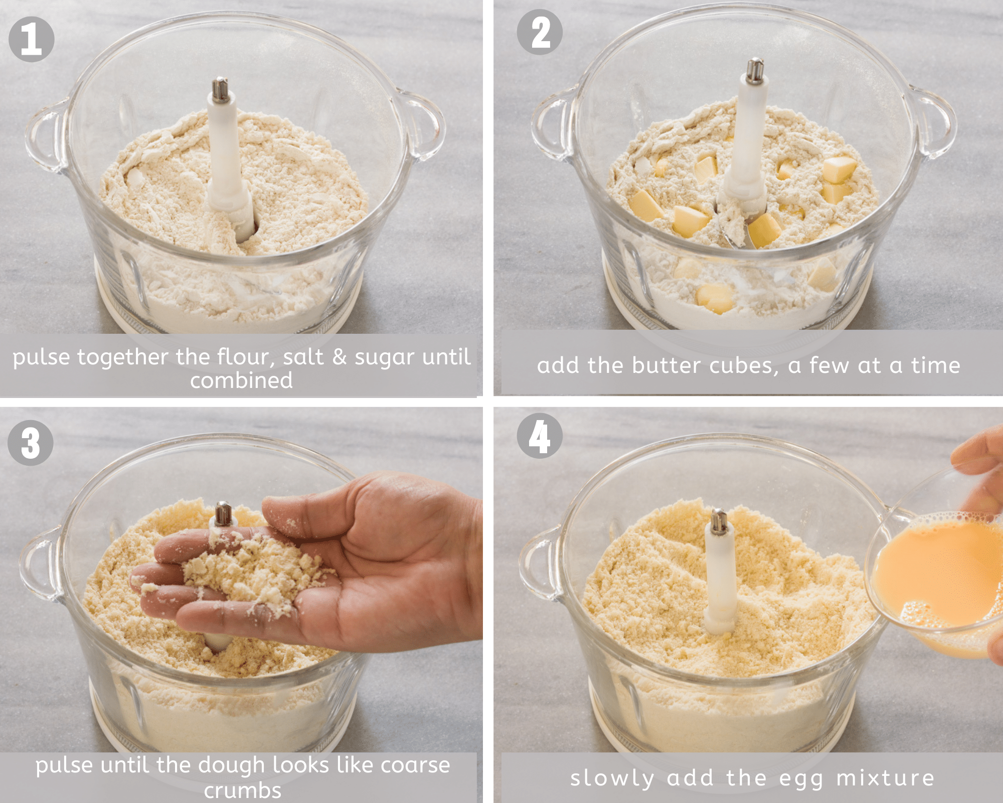 how to make french pastry crust steps 1-4