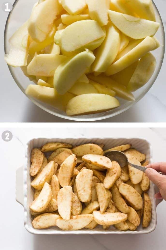 vegan apple crisp apple mix