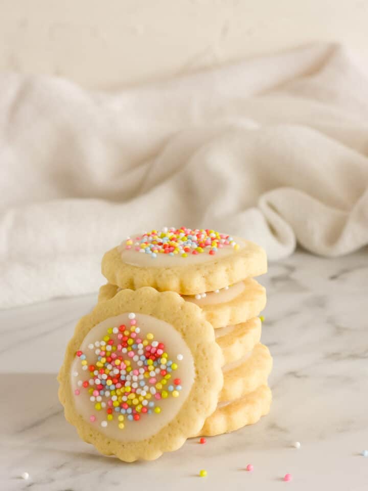 dairy free sugar cookies with sprinkles