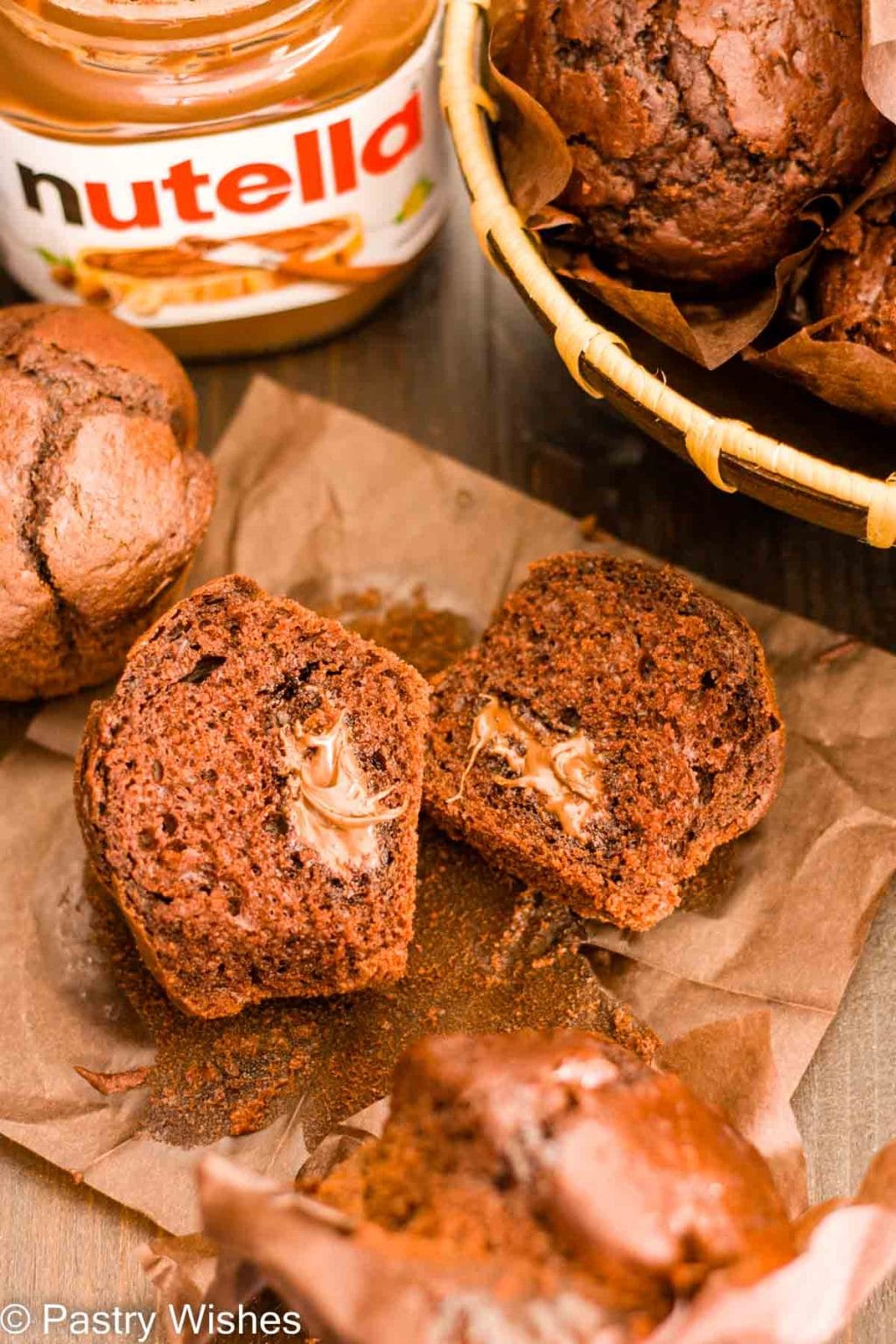 Nutella Muffins Pastry Wishes